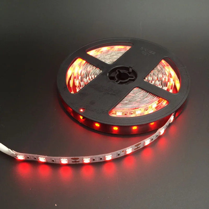 5 м 5050 60 светодиодный/M 12V 30W No Водонепроницаемый светодиодный ленты