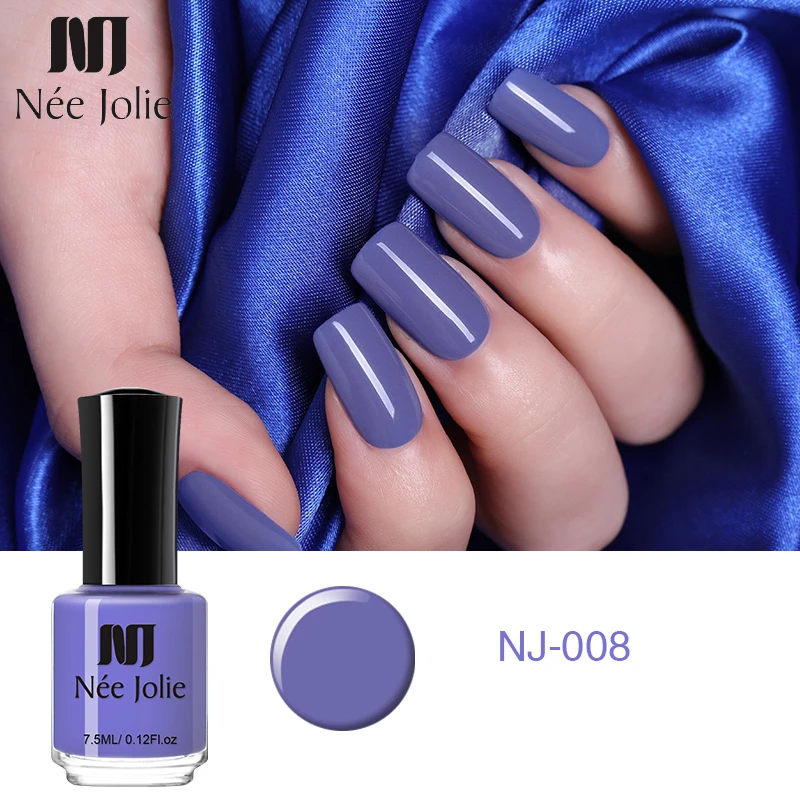 

NEE JOLIE 7.5ml Nail Art Varnishes Pure Nail Color Series Nail Polish Art Varnish Colorful Manicure Nail Art Accessories Polish