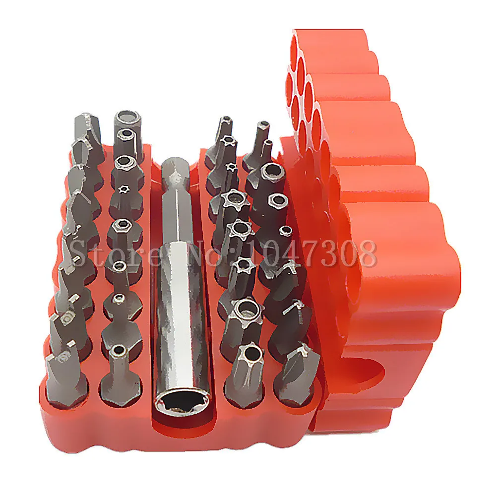 33 pcs Security Torq Torx Hex Tamper Proof Bit Set w Magnetic Bit Holder