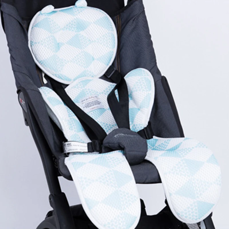

Summer Baby Stroller Mat Mattress Infant Car Seat Liner Cushion Accessories Toddler Head Body Support for Kids Pram Mattress