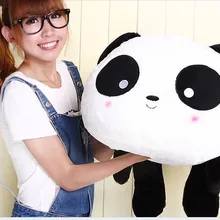 Чучело круглые глаза игрушка панда лежа Подушка-панда около 27 дюймов плюшевая игрушка 70 см кукла подушка wp2507