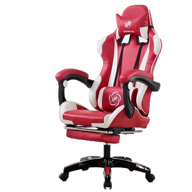 

Luxury Quality 111 Office Boss Silla Gamer Live Gaming Poltrona Chair With Footrest Can Lie Wheel Ergonomics Household