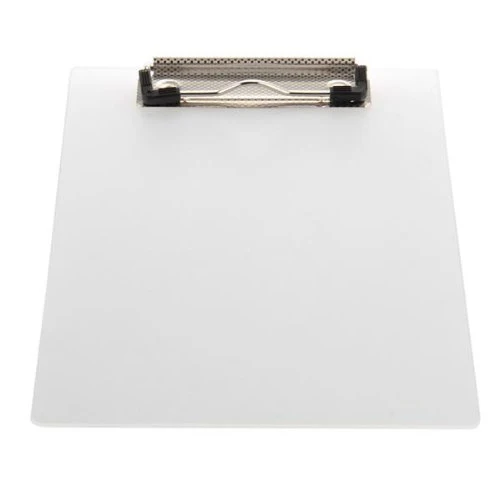 BLEL Горячая Мода белый буфер обмена пластина дверь полупрозрачный блок зажим для Бумаги A5 офисная лаборатория полезный файл клип с записью Pad