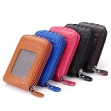 Кожаный женский держатель для карт женские кошельки для кредитных карт держатель для органного багажника держатель для карт Портмоне