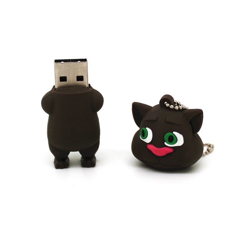 Usb-накопитель с принтом из мультфильма флеш-накопитель Talking Tom Cat 4 ГБ 8 ГБ 16 ГБ флеш-накопитель 32 Гб 64 ГБ флеш-карта памяти, носитель 64 Гб Флешка U диск