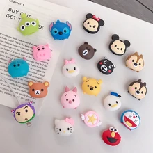 Cute Cartoon Animal Cable Bite Phone Charger Cable Protector Cord Data Line Cover Decorate Smartphone Wire Accessories