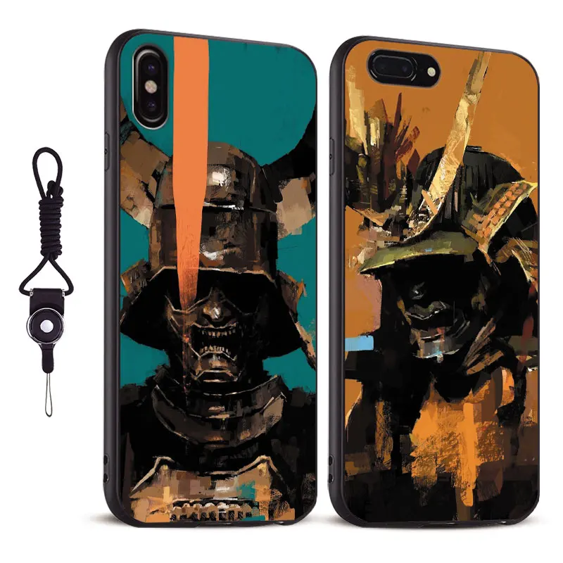 

Japanese Samurai Coque aesthetic TPU soft silicone Phone Case cover Shell For Apple iPhone 5 5s Se 6 6s 7 8 Plus X XR XS MAX