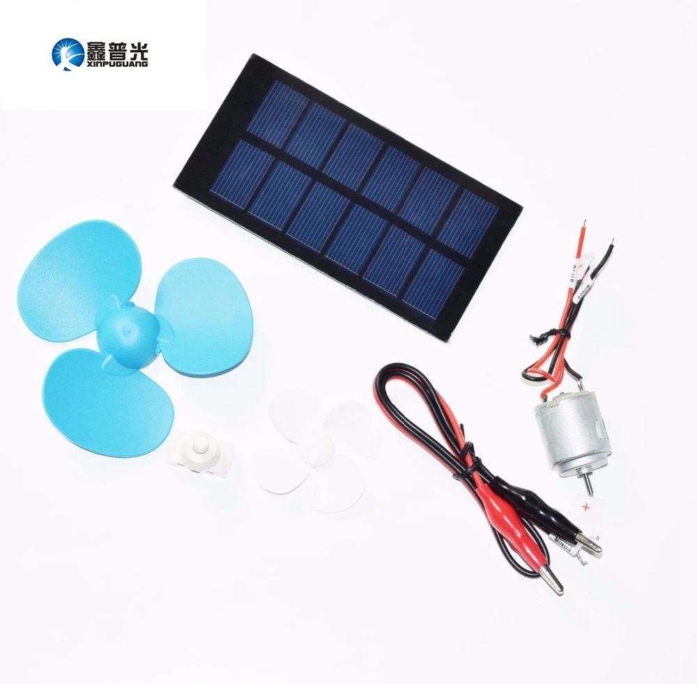Solar Panel Motor and Fan Kit