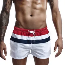 Летние мужские пляжные шорты для серфинга, быстросохнущие шорты с низкой талией, Цветочный купальник в полоску, плавки, полиэстер