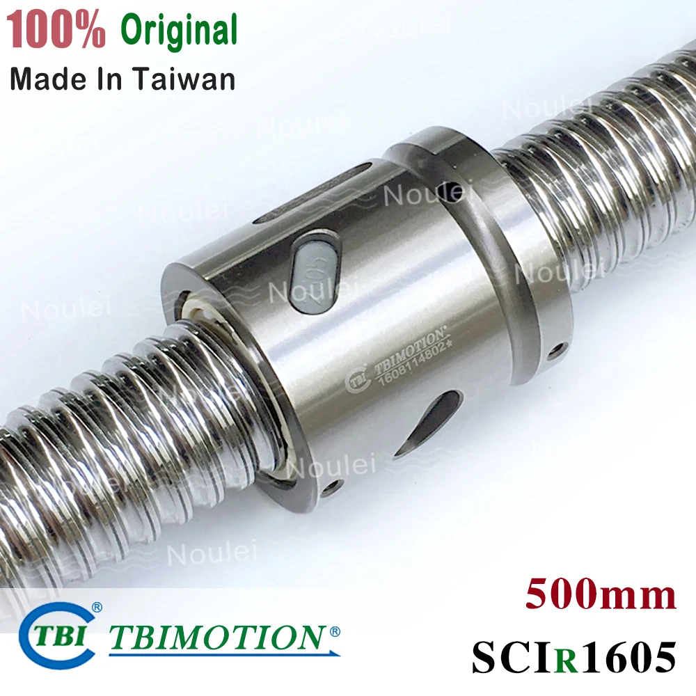 

TBI ballscrew SCN 1605 C7 500mm with SCNI1605 ball nut with end machined for high stability CNC part