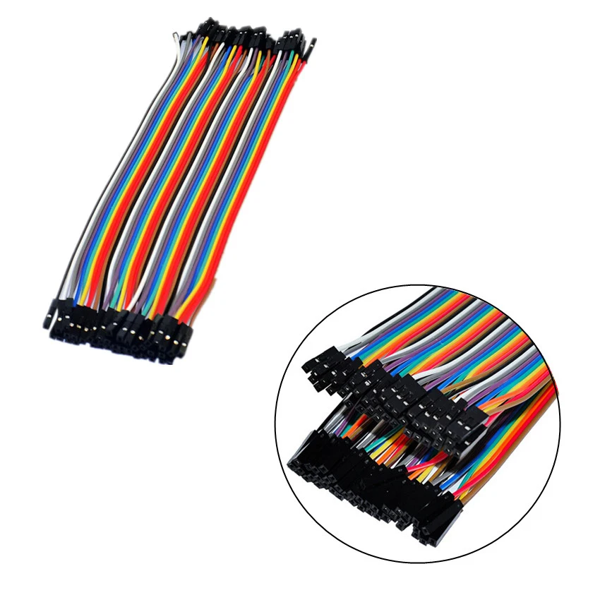 

40PCS New High Quality Promotion Cables Female to Female Connector Jumper Line Pin Dupont 1p-1p Wire 20cm Electrical Supplies