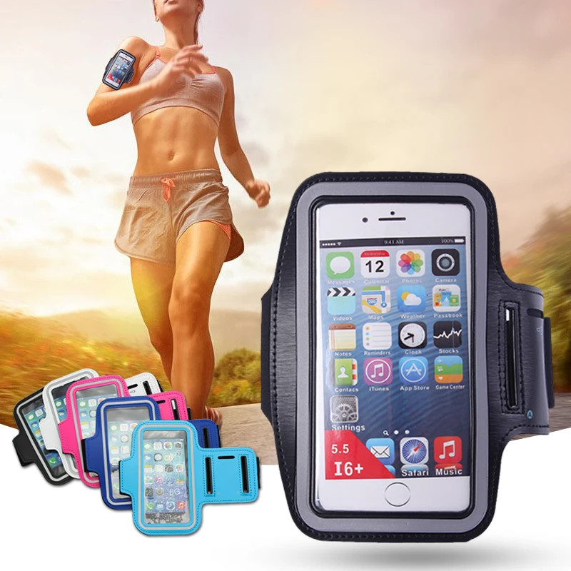 

Hangrui Waterproof Universal Running Gym Sport Arm Band Case For iPhone 6 7 8 Plus Samsung Xiaomi Riding Mobile Phone Bag4.0~6.0
