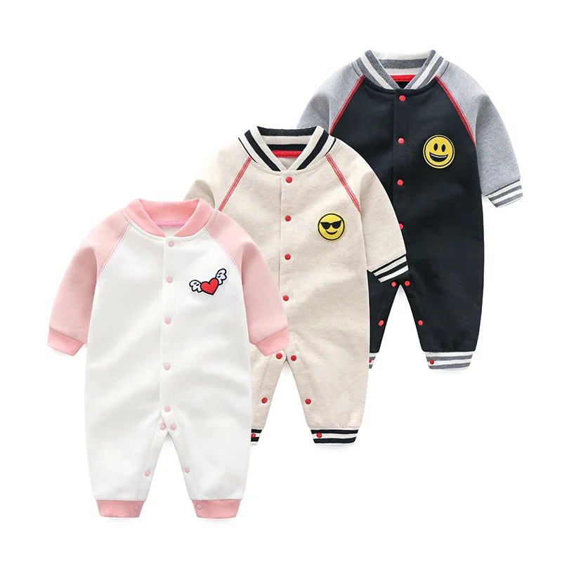

2019 Spring Autumn Baby Romper 100% Cotton Newborn Long Sleeve Clothes kids Girl boy Clothing Cartoon Jumpsuit Infant Clothes