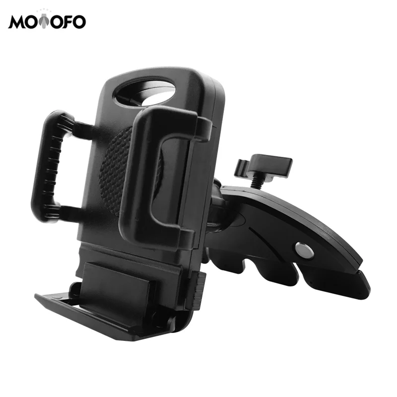 

Car Phone Mount CD Slot Car Phone Holder Car Mount with Three-Side Grips and One-Touch Design Compatible iPhone XS MAX/XR/XS