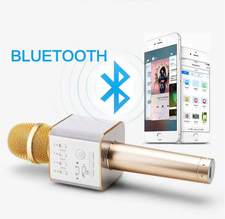 Портативный Беспроводной Bluetooth сотовый телефон караоке микрофон Динамик Главная