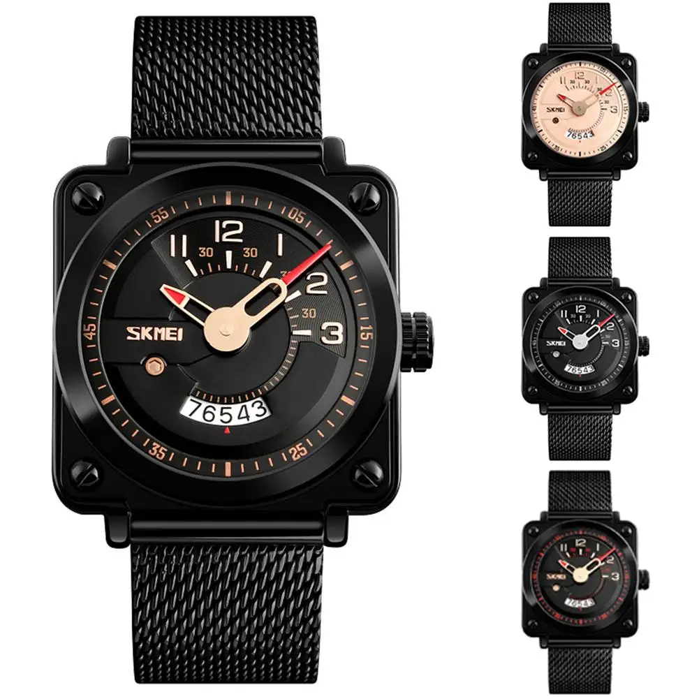 

reloj Stainless Steel Numeral Analog Round reloj hombre Dial Quartz Men Business Stainless Steel band Wrist Watch