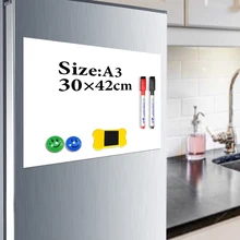 Yibay магнитная доска для детей A3 29,7*42 см Гибкий холодильник магнитная доска для рисования доска для сообщений с бесплатным подарком