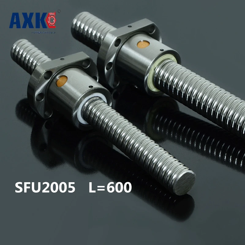 

2018 Rushed Time-limited Steel Rodamientos Zero Backlash Ball Screws 2005 -l 600mm + 1pcs Sfu2005 Ballscrew Ballnut