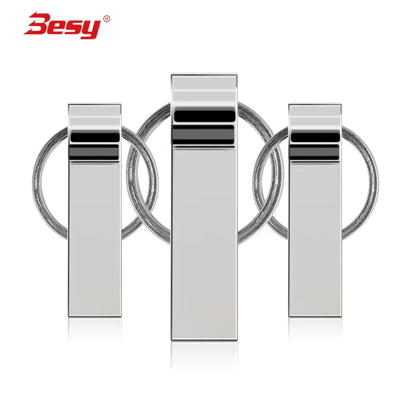 

Hot Sell Metal USB Flash Drive USB 2.0 Key Chain Pen Drive 128GB 64GB 32GB 16GB 8GB 4GB USB Stick Pendrives