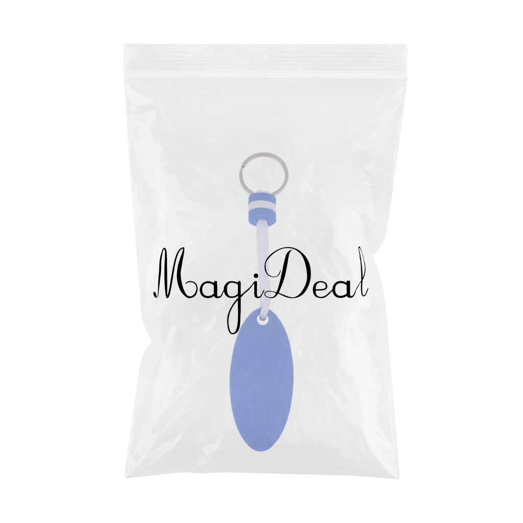 Perfeclan Key Ring Floating Boat Key Chain Key Ring -Marine/Water Sports/Creative Foam Keychain- Surfboard Shape Blue