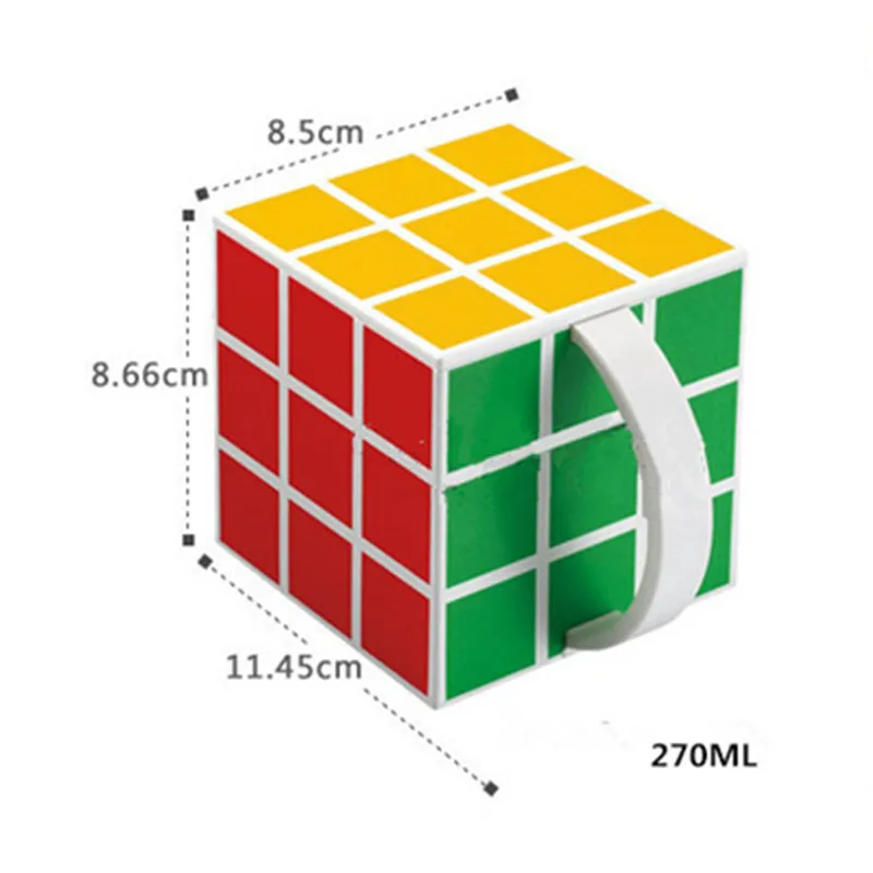 230 мл Rubik's cube пищевая крышка ремня безопасности портативный термостойкий Герметичный Чай Кофе напитки подарки для дома Горячие