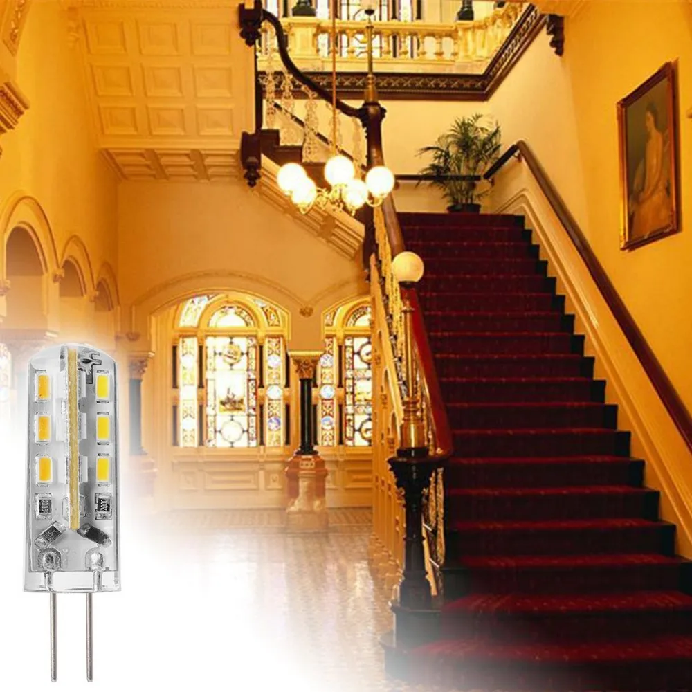 Beeforo 10 шт. G4 1 5 Вт 24 SMD 3014 100 120 лм теплые белые/холодные белые T кукурузные лампы
