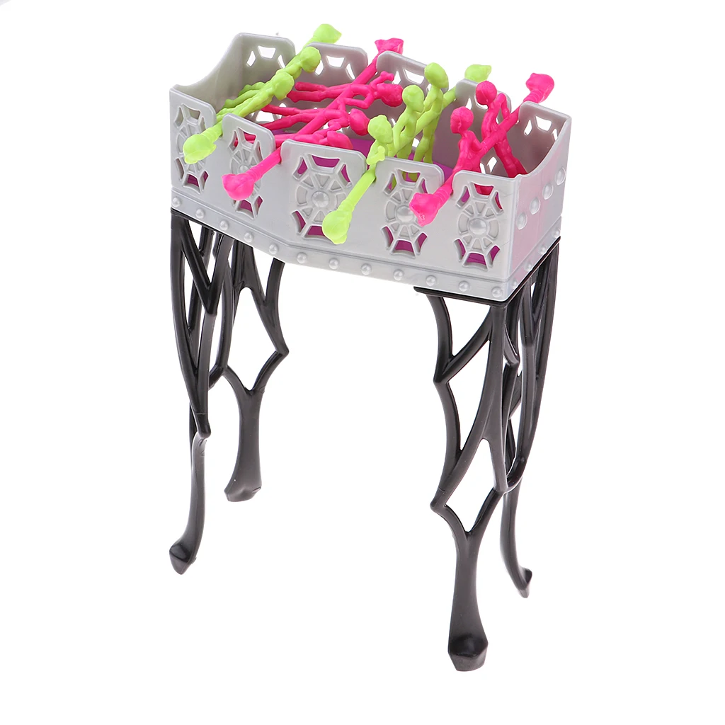 Funny Game Room Lounge Billiard Rack Playset for Monster High Doll Accessories Pink