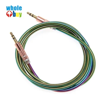

AUX Gradient color cable 3.5mm for Car Audio Cable Headphone Extension Code for Phone MP3 Car Headset Speaker 500pcs/lot