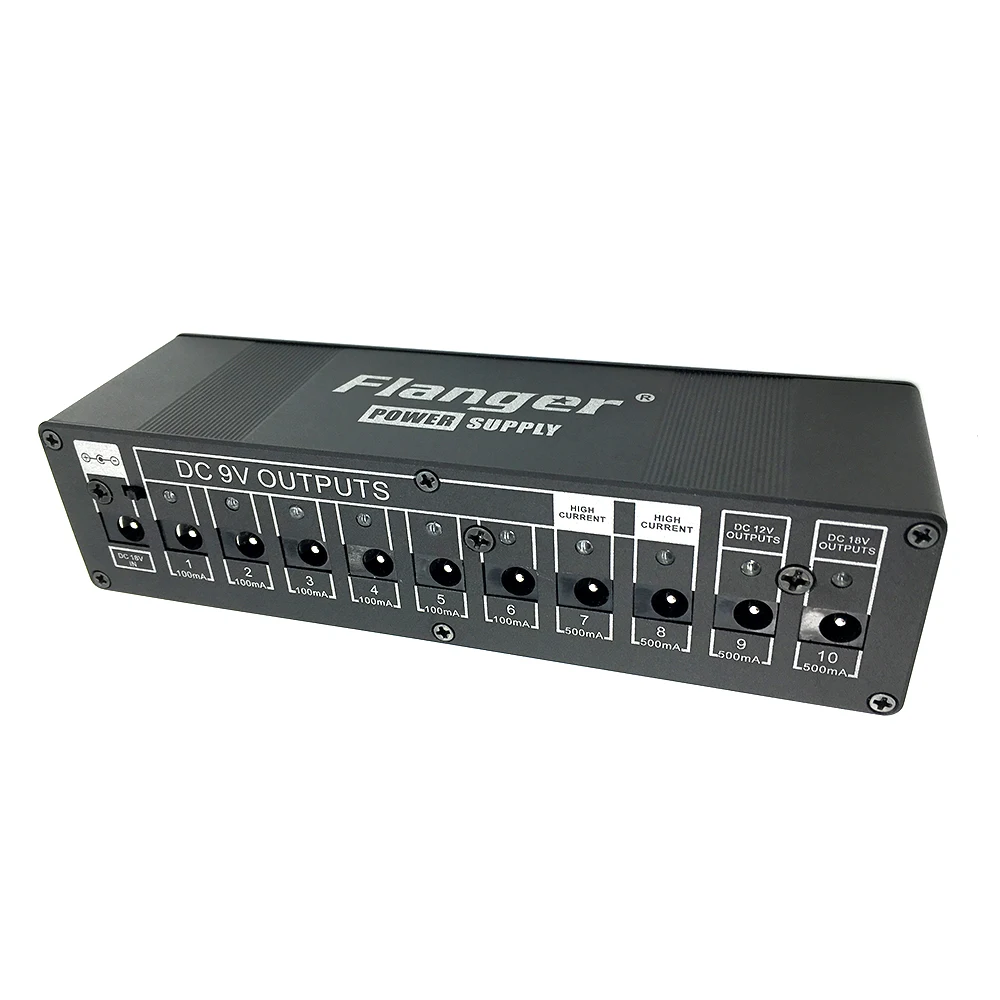 Flanger Guitar Effect Pedal Power Supply DC 9V 12V 18V Outputs US/EU/AU