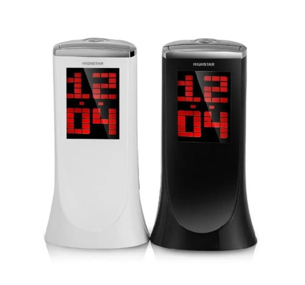 Projection Clock 180 Degree Rotation Snooze Digital Electronic Table