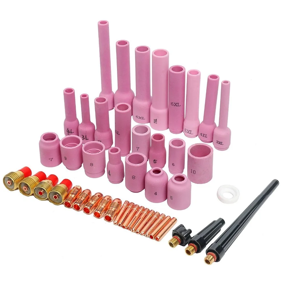 WP 9 20 25 46 PCS TIG Gas Lens Collet Body Consumables Accessories Assorted Kit WP 9 20 25 46 PCS TIG Gas Lens Collet Body Consumables Accessories Assorted Kit