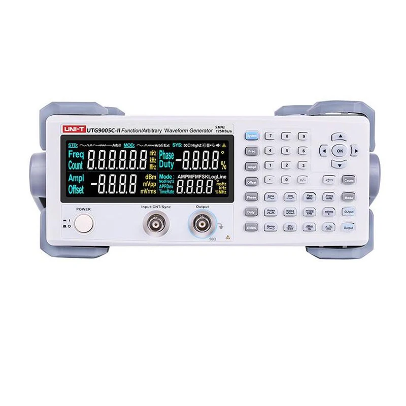 

UNI-T UTG9005C-II Signal Generators Frequency Function/Arbitrary Waveform Generator Power 1-CH 5MHz 125MS/s 14 bits USB Transfer