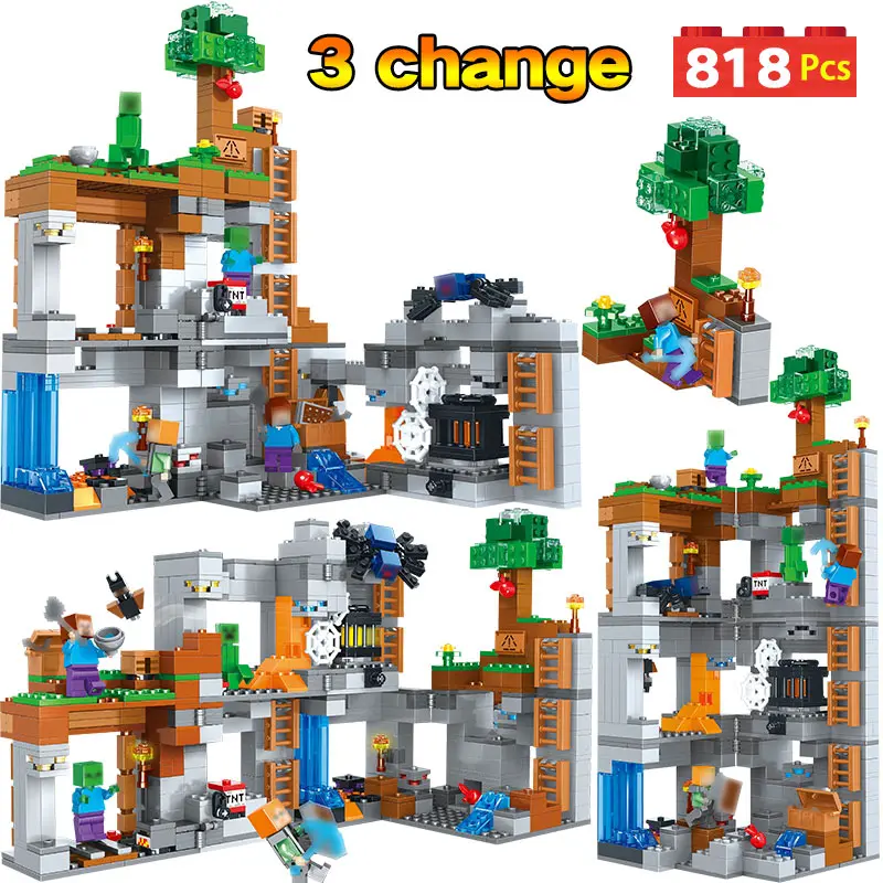 

Cornerstone Adventures Building Blocks Compatible Legoingly Minecrafted Wilderness Treasure Hunt Educational Brick Toys Gifts