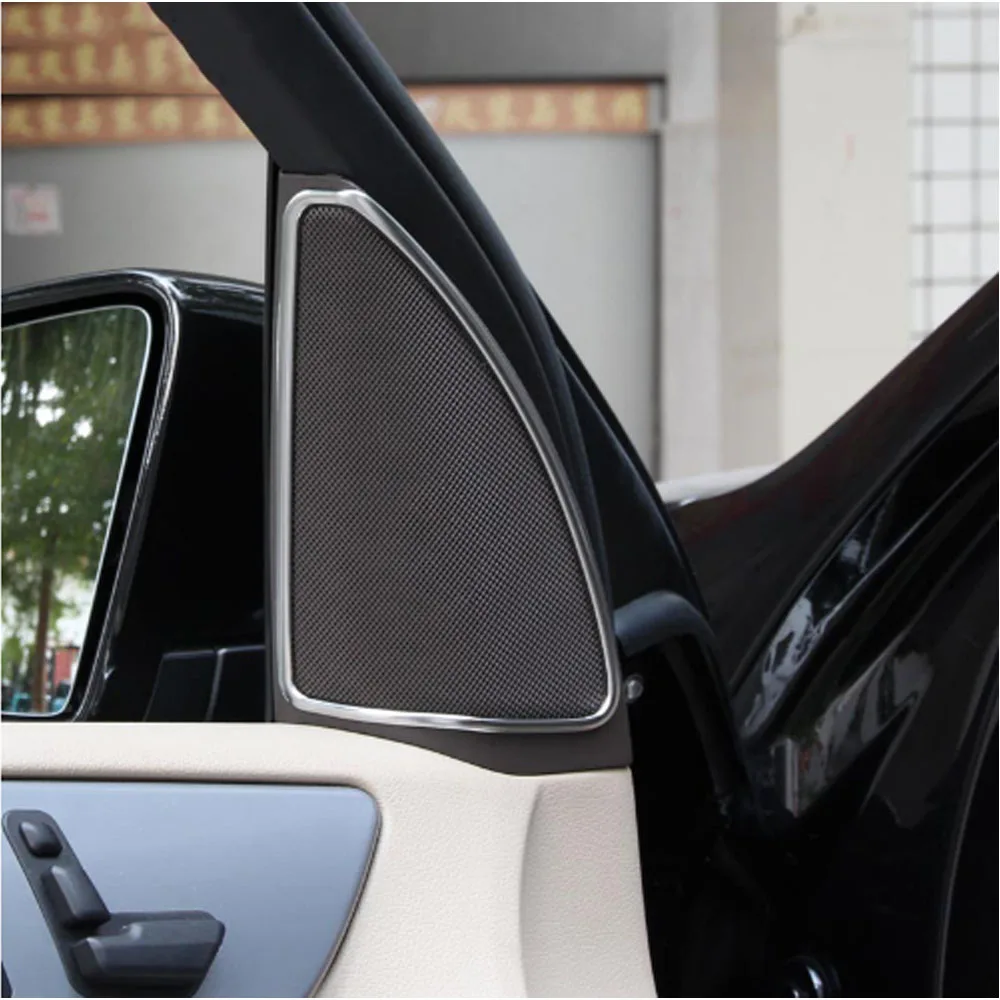 Хром двери автомобиля аудио стерео Динамик рамка украшения Накладка для Mercedes Benz ML W164 350 400 GL X164 450 автомобильные аксессуары
