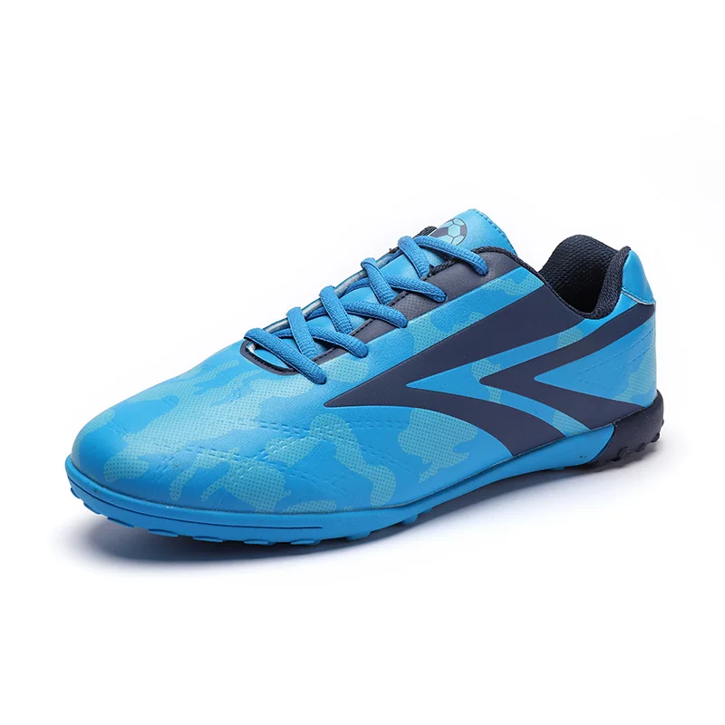 

Men Football Soccer Cleats TF Soft Outdoor Futsal Child Soccer Shoes Dropshipping Pink Blue Man Children Trainer Footwear