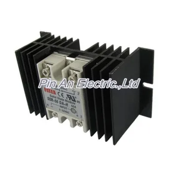 

DC-AC Single Phase Solid state relay SSR-50DA-H 50A 3-32V 90-480V w heat sink
