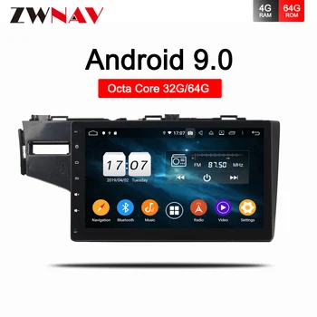 

Android 9.0 Car DVD Player GPS Navigation Multimedia For Honda Fit 2014 2015 Left Hand Driving car BT dvd radio stereo Head unit