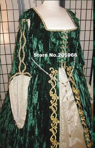 green velvet wedding dress