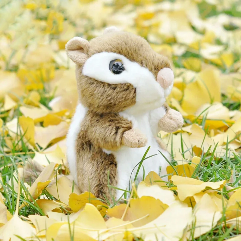 

7" Lifelike Chipmunks Plush Toys Cute Mini Big Eyed Realistic Squirrel Stuffed Animal Toy Christmas Gifts For Kids