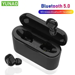 Беспроводные bluetooth-наушники YUNAO M2T, зарядная коробка, наушники, Поддержка Siri, водонепроницаемый HD микрофон, Bluetooth наушники для спорта, бега