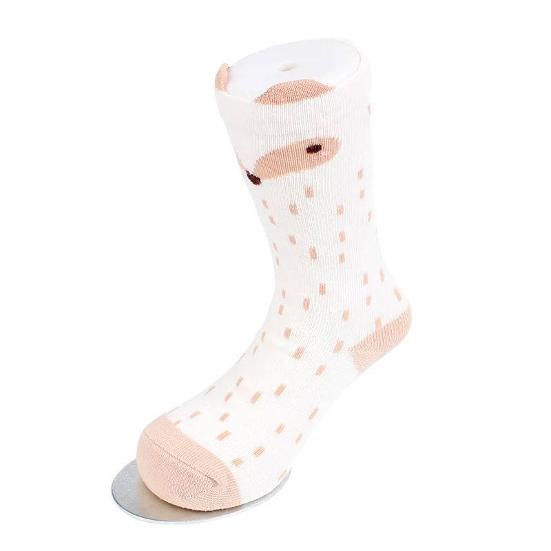 4 Pairs Cartoon Alpaca Kids Socks Animal Infant Cotton Socks Spring Autumn Baby Girls Boys Floor Socks Comfort Children Clothing (27)