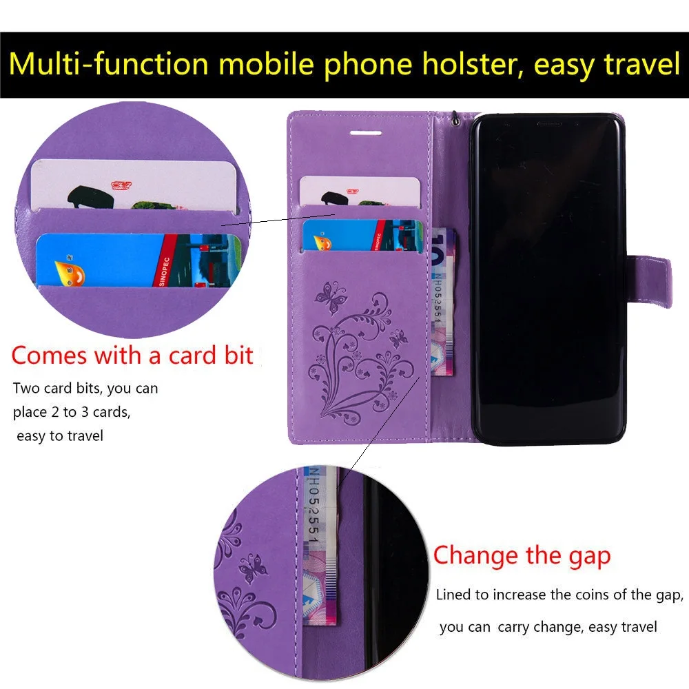 S8 S9 Plus S3 S4 S5 S7 S6 Edge Роскошные Ретро чехлы-бумажники из искусственной кожи для телефонов samsung Galaxy Note 3 4 8 9 откидной Чехол с подставкой