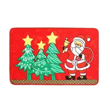 

Christmas HD Printed Non-Slip Bath Mat Waterproof Home Decor doormat Xmas Snowman Christmas Tree Rug Carpet Bathroom Floor Mat