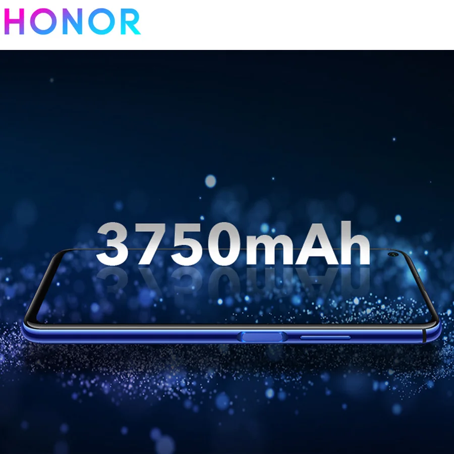 Мобильный телефон Honor 20, 6,26 дюймов, 8 ГБ ОЗУ, 256 Гб ПЗУ, Восьмиядерный процессор Kirin 980, супер зарядка, боковой отпечаток пальца, Android 9, NFC, смартфон