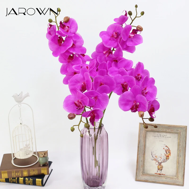 Artificial Orchid Flower 4 color Real Touch Artificial Butterfly Orchid flores artificial Wedding decoration home Festival Decor