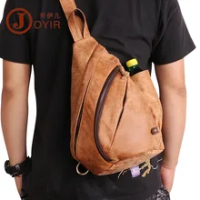 Joyir из натуральной кожи повседневная мужская Противоугонная нагрудная сумка большой емкости винтажные сумки на плечо Мужская модная деловая сумка-мессенджер