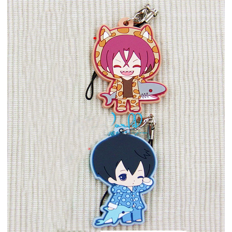 Аниме брелок для ключей Iwatobi плавающий клуб Haruka Nanase Rin Matsuoka с подвеской