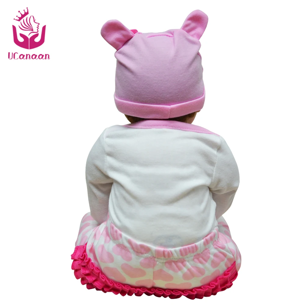 UCanaan/55 см мягкие силиконовые куклы Reborn Baby 22 &quotигрушка для обувь девочек