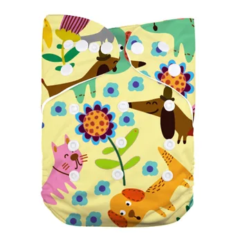 

Pocket Reusable Washable One Size Diaper Baby Girl Cloth Diaper