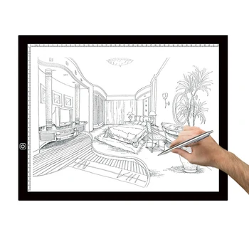 

A3 Light Box LED Artcraft Tracing Light Pad Ultra-thin Dimmable Brightness Tatoo Pad Sketching Designing Stencilling X-ray Viewi